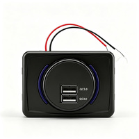 Prise USB 24V pour siège de bus à montage en surface, chargeur USB 24V pour siège de camping-car, chargeur USB pour autocar, prise de charge USB Type-C QC3.0