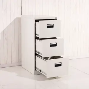 Gavetas aço de enchimento de metal 4 gavetas gabinete vertical para escritório