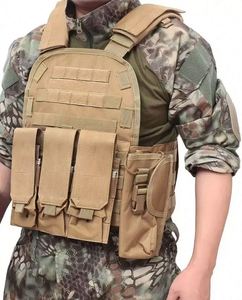 BSCI factory Adjustable Durable Oxford Fabric Safety Molle <b>Vest</b> <b>Tactical</b> Plate Carrier Safety <b>Tactical</b> <b>Vest</b> - Product Image 6