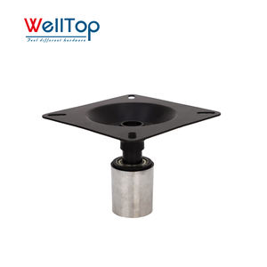 WELLTOP Nouveautés Accessoires de Meubles Quincaillerie Plaques Pivotantes de Chaise en Métal Pivot de Retour Automatique à <span class=keywords><strong>360</strong></span> Degrés avec <span class=keywords><strong>Plateau</strong></span> - Product Image 1