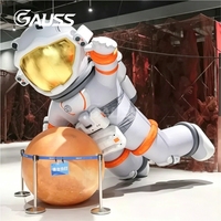 Grand Astronaute Gonflable à l'Hélium avec LED, Décoration de Scène de Style Astronaute, Personnage de Dessin Animé Gonflable d'Extérieur