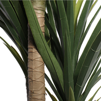 Vente en gros de plantes artificielles en plastique pour la décoration intérieure, bonsaï en chanvre, agave sisalana, arbre, plante, tronc en bois véritable, feuilles à haute simulation