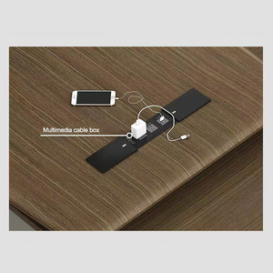 लीयू लक्जरी आधुनिक डिजाइन कार्यकारी चमड़े के बॉस डेस्क एल-आकार निदेशक कार्यालय फर्नीचर मॉड्यूलर घर और स्कूल उपयोग टेबल - Product Image 4