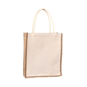<strong>Wholesale</strong> Eco-friendly Large Capacity Waterproof <strong>Jute</strong> <strong>Tote</strong> <strong>Bags</strong> Long Handles Customizable Logo Color Custom Sizes for Shopping - Product Image 2