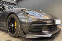 Lèvre avant arrière en fibre de carbone pour pièces automobiles Jupe latérale de carrosserie Kit de mise à niveau de la lèvre avant pour porsche Panamera 971 2017-2023