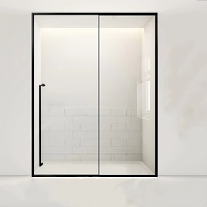 Gran oferta, <span class=keywords><strong>baño</strong></span>, Ducha independiente, Partición <span class=keywords><strong>de</strong></span> <span class=keywords><strong>vidrio</strong></span>, pantalla <span class=keywords><strong>de</strong></span> ducha <span class=keywords><strong>de</strong></span> <span class=keywords><strong>vidrio</strong></span> semisin Marco, <span class=keywords><strong>puerta</strong></span> corredera <span class=keywords><strong>de</strong></span> <span class=keywords><strong>vidrio</strong></span> - Product Image 6