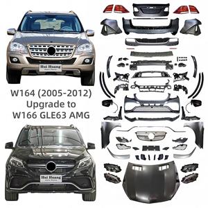 Kit complet de carrosserie pour <span class=keywords><strong>Mercedes</strong></span> W164 ML Class 2005-2012 Upgrade W166 GLE63 AMG Model - Product Image 1