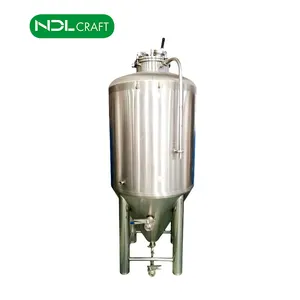 200l Beer Fermentation Tanks Conical Fermenter Sus304/sus316/red Copper Glycol Water Dimple Jacket Fermenting Automatic 150KG