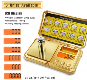 Hochpräzise 200g/0,01g Mini-Digitalwaage mit LCD-Hintergrundbeleuchtung für Diamanten, Schmuck und Gewichtsmessungen - Product Image 3