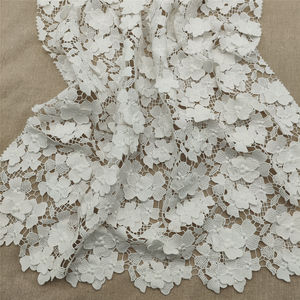 Flores de tela de encaje bordado de flores 3D para vestidos de noche de novia decoraciones de ropa nuevo estilo - Product Image 4