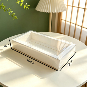 Cajas de Embalaje Rectangulares Largas de Papel para Alimentos IMEE, con Tapa Transparente, para Macarons Caseros - Product Image 4