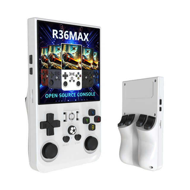 R36 MAX Retro Handheld Game Console 4.0 Inch IPS Screen 64GB/128GB 18000+ Games 30+ Emulators 4000mAh Battery Pocket Arcade