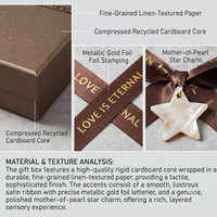 Boîte-cadeau de luxe personnalisée pour ensemble de café, boîte-cadeau d'affaires haut de gamme avec ruban et ornement étoile pour cadeaux d'entreprise