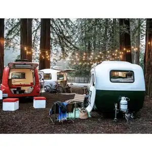 Lichtgewicht Gegalvaniseerde Plaat Mini Camper Rv-Travel Aanhangwagen Voor Caravan Voor Korte Afstand Avonturen