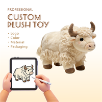 Mascotte de vache en peluche personnalisée de Dongguan avec fonction anti-stress, matériau doux, taille et couleur personnalisables