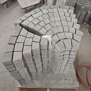 Hangmao Flamed Large Fan Shape Design Grey Granite Paver Durable <strong>Driveway</strong> Paving Stones - Product Image 6