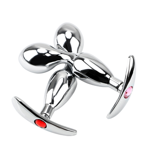 Plug Anale in Lega Metallica, Dilatatore Anale con Perline, Giocattoli Stimolanti per Donne e Uomini - Product Image 3