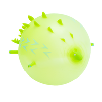 Jouets pour enfants, ballon de gelée en forme d'animal gonflable, 4 pouces, avec paille