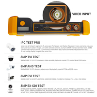 Testeur de câble de caméra CCTV 5 pouces avec écran tactile POE, moniteur Full 4K TVI CVI AHD IPS, testeur de caméra IP CCTV tactile