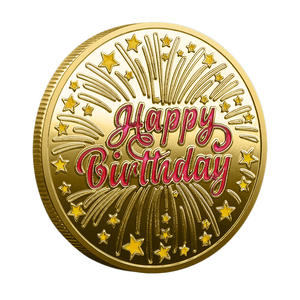 精美16岁生日纪念镀金锌合金双色金属浮雕装饰贺礼 - Product Image 3