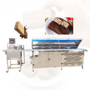 MY Wafer Stick Chocolate Coating Conveyor Cooling Tunnel Chocolate Enrobe and Mould Machine