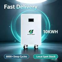 Batterie de secours domestique 10 kWh, 51,2 V 200 Ah, système de stockage de batterie LiFePO4 avec BMS CE pour les pannes de courant