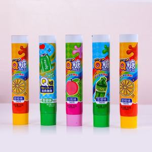 Groothandel Halal Custom Tandpasta Vloeibare Buis Kauwgom Knallend Aardbei Fruitige Smaak Kauwgom Nieuwe Originele Verpakking - Product Image 1