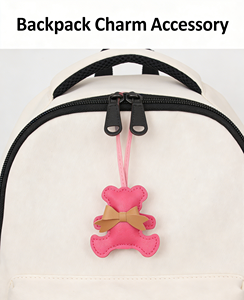 En gros, Pendentif porte-clés ours en peluche en cuir souple avec <span class=keywords><strong>sangle</strong></span> en cuir réglable, Ornement de sac tendance - Product Image 4