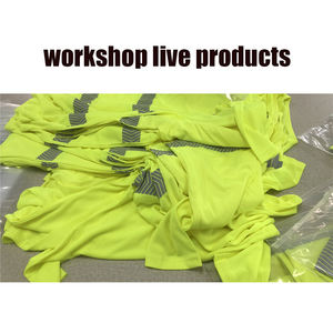 カスタム高視認性反射安全Tシャツ長袖男性構造hi vizワークシャツポケットTシャツ付き - Product Image 4