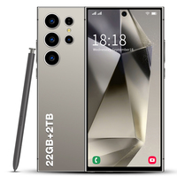 Smartphone Android S24 Ultra en Gros Usine, Deca Core, 22 Go + 1 To, 108 MP Haute Définition, Double SIM, Débloqué, Mobile LTE, Espagnol, MTK