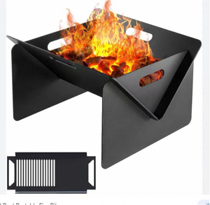 Tavolo Braciere Pieghevole con Ciotola Rimovibile in Acciaio Corten, Ecologico, Portatile, per Esterni, <span class=keywords><strong>Giardino</strong></span>, Campeggio, Falò, OEM - Product Image 6