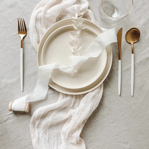 Chemin de Table Bleu Bohème de Luxe Lin Vert Bleu pour Tables Carrées Chemin de Table Bleu Royal - Product Image 2