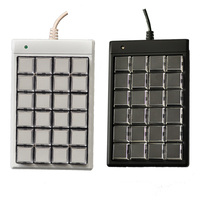 Teclado Cherry MX mecánico USB Mini de 24 teclas Teclado totalmente programable POS Interfaz USB para sistemas POS