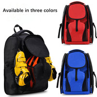 Sac de patinage sur glace en nylon réglable avec sangle, sac à roulettes pour athlètes, sac à dos professionnel pour patinage de vitesse, grande capacité 30-40L
