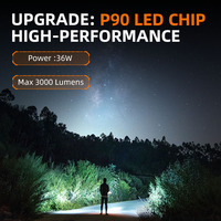 Lampes de poche portables pour la chasse, mini lampe torche USB, lampe de poche LED rechargeable, lampe de poche étanche en alliage d'aluminium