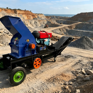 Nouveau design Modèle 2026 Concasseur à marteaux électrique diesel double alimentation Moteur à engrenages Certifié CE Faible bruit pour l'exploitation minière et le traitement des minerais - Product Image 2