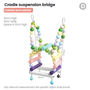 Colorful Multi Design Set Parrot Cage Toys Pet Bird Nest Swing Toy For Bulk Purchase