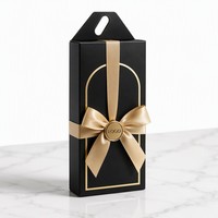 Boîte d'emballage en papier pour écouteurs avec impression couleur personnalisée, conteneur en carton avec languette pour affichage de vente au détail de casques intra-auriculaires filaires
