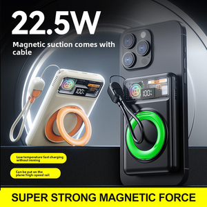 Banco de Energía Magnético OEM/ODM, Banco de Energía Inalámbrico Magnético de 10000 mAh, 15 W, 20 W, Carga Rápida, Batería Magnética Segura - Product Image 4