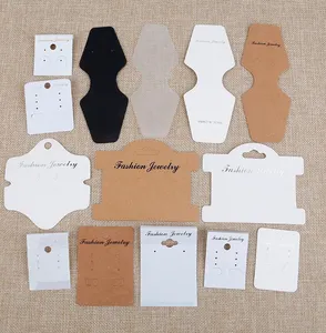 לוגו מודפס creative אופנה גבוהה באיכות תצוגת תכשיטי עגיל צמיד מחזיק נייר כרטיסים