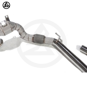 Tuyau de descente à haut débit CSZ de haute qualité pour Volkswagen VW <span class=keywords><strong>T</strong></span> Rock <span class=keywords><strong>T</strong></span>-<span class=keywords><strong>ROC</strong></span> 1.5T Tuning système d'échappement catalytique avec enveloppe thermique - Product Image 5