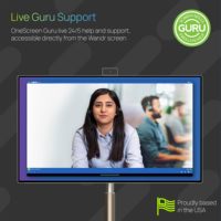 Moniteur tactile portable 4K 32 pouces Tablette enroulable TV sans fil sur roues