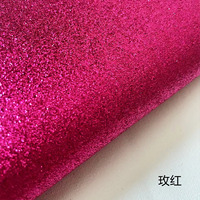 Usine directe 0.55mm Chunky Shimmer Rexine Artificielle Synthétique PU Glitter Cuir Tissu pour Festival Décoration Chaussures Sac