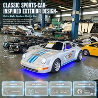 Mini kart électrique 964 avec fonction musicale, 72V, 80KM/H haute vitesse, 2 places, construction en plastique et métal, lithium