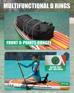 China Manufacture Inflatable Sup Board Double Layer Surfboard Heat Sealing Technology Stand up Paddleboarding Accessories DR02/4 - Product Image 2