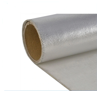 Tissu en fibre de verre ignifuge et imperméable de 880g en aluminium