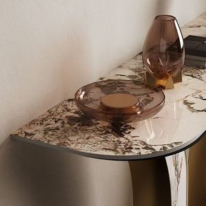 Consolle da <span class=keywords><strong>Ingresso</strong></span>/Corridoio con Piano in Marmo, Tavolo Angolare per Villa/Appartamento, Arredamento <span class=keywords><strong>Soggiorno</strong></span> - Product Image 6