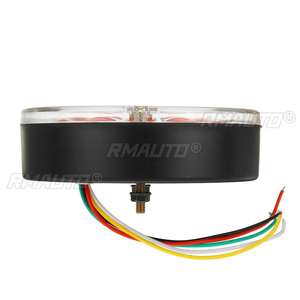 Feu arrière LED rond 5 pouces pour camion, 4-en-1 dynamique, clignotant, feu de recul, feu stop arrière pour voiture, remorque, camion, camping-car, bus - Product Image 5