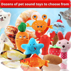 Jouet en peluche pour chien en forme de fruit ou <span class=keywords><strong>d</strong></span>'animal, balle à mâcher avec corde, jouet couineur résistant aux morsures pour chiot, chien, chat, fournitures pour animaux de compagnie - Product Image 3
