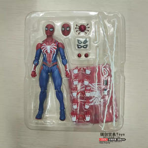โม<span class=keywords><strong>เด</strong></span>ลพลา<span class=keywords><strong>ส</strong></span>ติกแบบข้อต่อขยับได้ ของเล่นสะสมจากอนิเมะ รุ่นเกม Sony <span class=keywords><strong>PS4</strong></span> ฉบับ Spider-Man Upgrade Warsuit ของแท้ใหม่ในกล่อง ZZX - Product Image 3